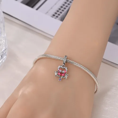 Vista 96 de KUNSIR Los abalorios se adaptan a pulseras Pandora para mujer, plata de ley 925, cuentas colgantes de joyería para niñas, dijes de feliz cumpleaños
