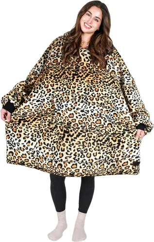 Vista 15 de Tirrinia - Sudadera con capucha de gran tamaño, manta de sherpa cómoda, reversible, gigante, para adultos, hombres, mujeres, adolescentes, esposa
