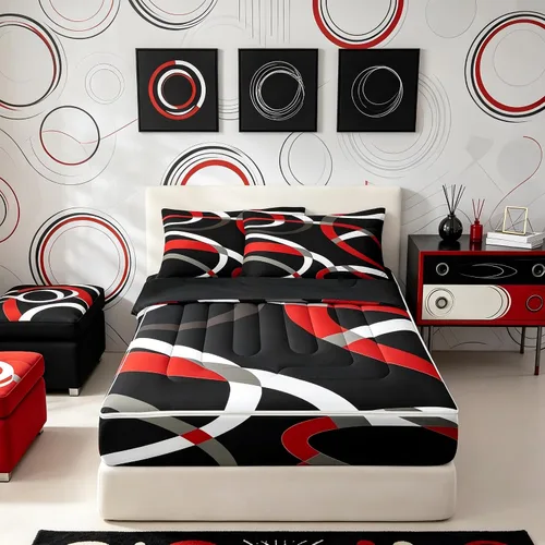 Vista 29 de Feelyou Juego de edredón con cremallera de leopardo tamaño individual Juegos de cama con cremallera y estampado animal para decoración de Marrón