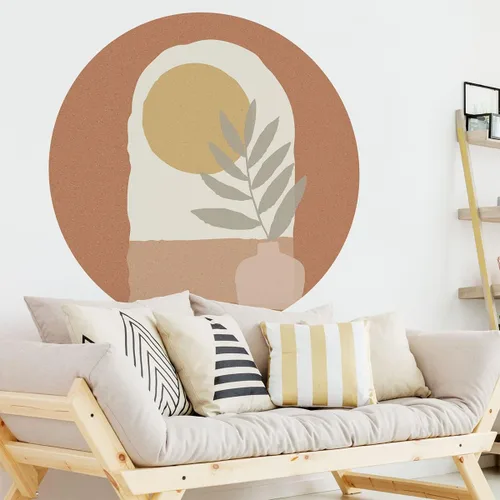 Vista 28 de Ambiance Sticker Papel pintado no tejido con frescos gigantes pre-pegados de montaña escandinava Ziska etiqueta decorativa H 60 x L 35.4 in