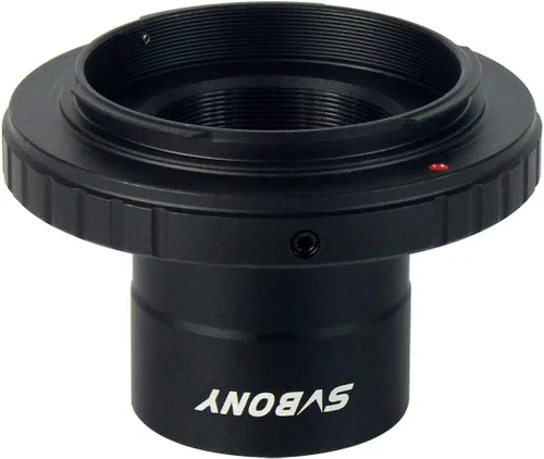 Vista 5 de SVBONY Adaptador de foto para telescopio, adaptador T y adaptador de anillo T T2 de 1.25 pulgadas, accesorio para telescopio compatible con cámara
