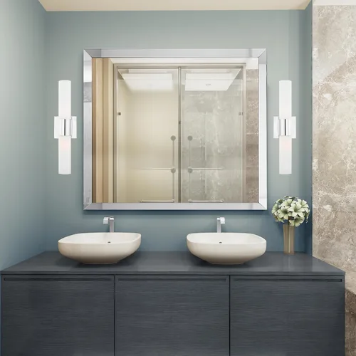 Vista 2 de Livex Lighting 10102-05 Aero - Luz de baño con 2 luces, cromada, 4.5" x 18