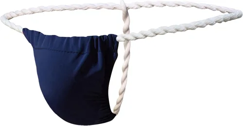 Vista 10 de Tanga de seda de hielo para hombre, de tiro bajo, ajustado, ropa interior suave Negro