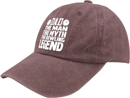 Vista 2 de BZZSCNW Dad The Mans The Myth The Myth The Bowling Legend - Sombrero para hombre, pigmento negro, regalos para mujeres, sombreros para correr