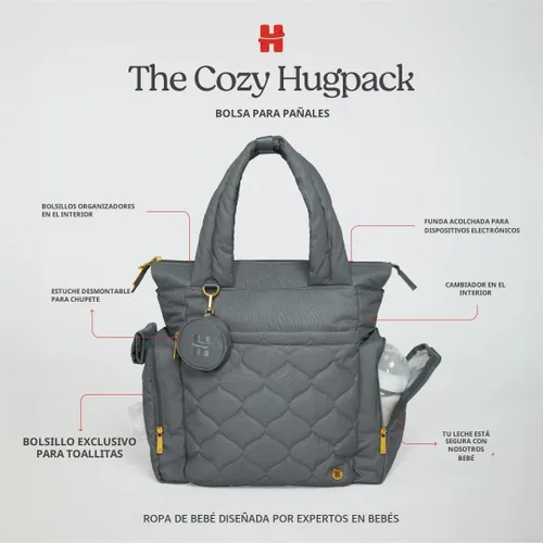 Vista 5 de HUGGIES unisex-adult Cozy Hugpack Tote Diaper Bag