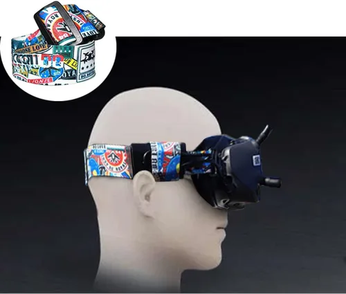 Vista 6 de JCHPINE - Correa de cabeza y cable de alimentación para DJI FPV Goggles V2 Combo