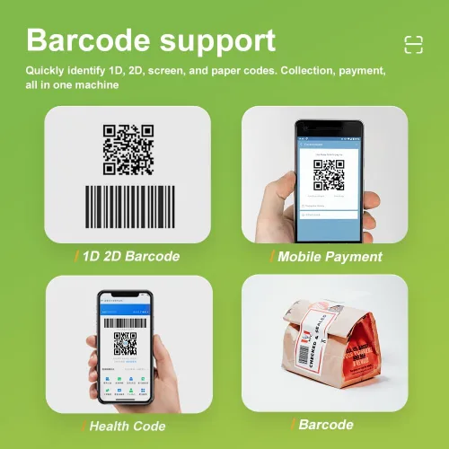 Vista 7 de YANZEO Escáner de código de barras YS860 2D/1D lector de código de barras de escritorio manos libres QR Escáner de código de barras Plug and Play