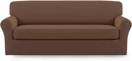 Vista 41 de Easy-Going - Funda elástica de microfibra de 2 piezas para sofá, funda suave de elastano, lavable, parte inferior elástica, protector para muebles