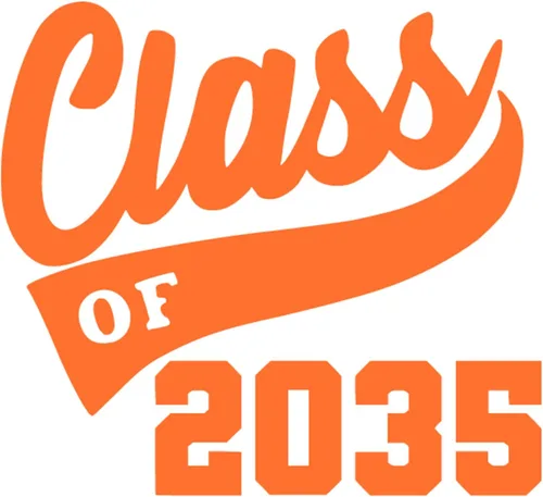 Vista 14 de Senior 2035 Iron On Transfer for Shirts, Black