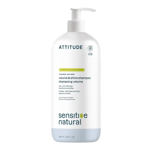 Vista 8 de ATTITUDE Champú para el cabello para cuero cabelludo seco sensible, verificado por EWG, avena calmante, protege el color, ingredientes derivados