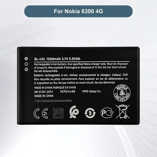 Vista 2 de Batería de repuesto BL-4XL compatible con Nokia 6300 4G con herramientas