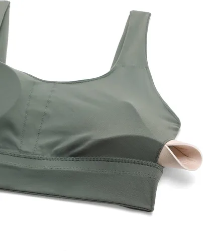 Vista 35 de CRZ YOGA Butterluxe - Brasier deportivo con espalda en U para mujer, cuello redondo, acolchado, de bajo impacto, para yoga, entrenamiento