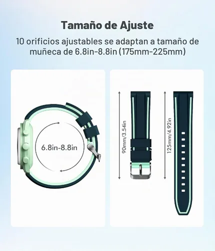 Vista 7 de Stanchev Correas para reloj Moonswatch, correa de silicona suave compatible con reloj Omega x Swatch MoonSwatch Speedmaster de 0.78 pulgadas, correa