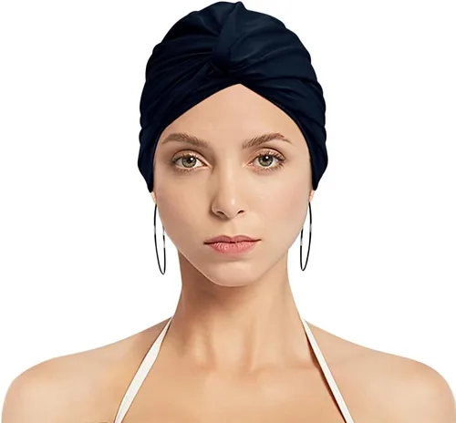 Vista 12 de Gorro de natación de elastano para verano, no impermeable, antideslizante, elástico, para piscina, gimnasio, deportes acuáticos subacuáticos