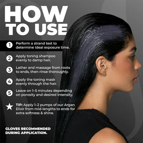 Vista 10 de naissant Champú Tonificante Cool Black para Cabello Pigmentos de Ultra Alta Pureza Neutraliza los Tonos Rojos y Naranjas Ácido Hialurónico