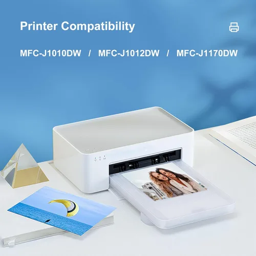 Vista 2 de Cartucho de Tinta Compatible LC401 de Repuesto para Cartuchos de Tinta Brother LC401 LC401XL para Impresora Brother MFC-J1010DW MFC-J1170DW