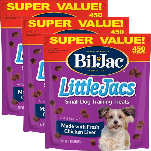 Vista 9 de Bil-Jac Little Jacs - Golosinas para el hígado, paquete de 4 onzas