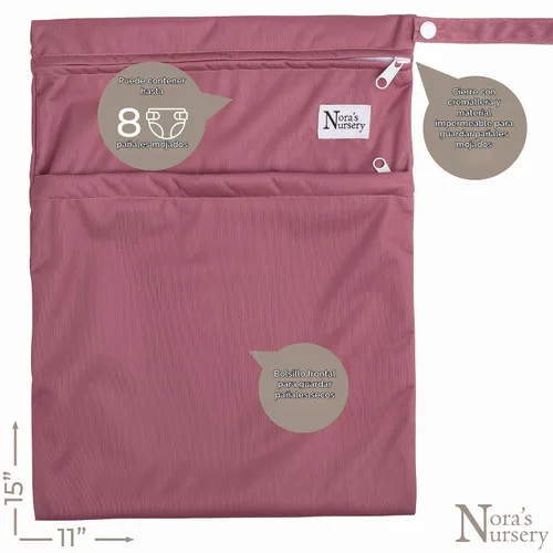 Vista 6 de Nora's Nursery - Forro de pañal de tela, forro reutilizable con cierre de presión, carcasa para inserciones predobladas, planas o ajustadas, incluye