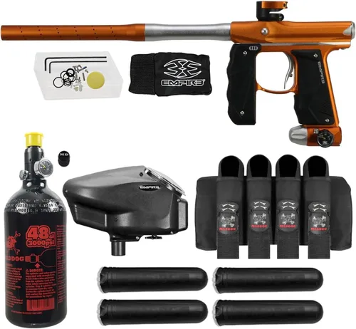 Vista 11 de Maddog Empire Mini GS Marcador de Pistola de Paintball Electrónico Completamente Automático con Tanque de Paintball HPA 48/3000, Cargador