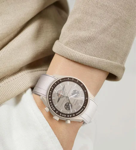 Vista 3 de Correa Stanchev para reloj Moonswatch, correa de silicona suave curvada sin espacio de 20mm para reloj Omega X Swatch Speedmaster, correa