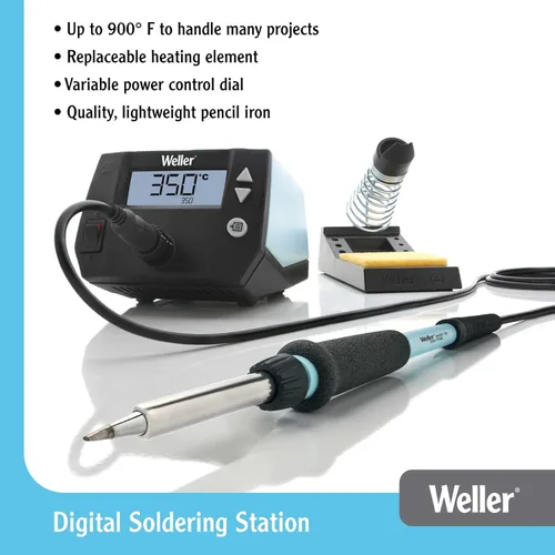 Vista 2 de Weller Estación de soldadura digital de 70 vatios WE1010NA, PAQUETE DE 5