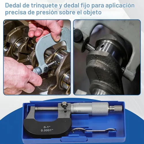 Vista 5 de WFLNHB 0-1" Precisión Fuera Micrómetro 0.0001" Carburo con punta
