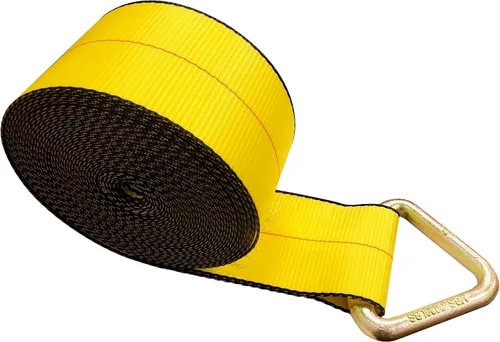 Vista 36 de Mega Cargo Control 1 paquete de correas de cabrestante de anillo en D de 3 pulgadas x 30 pies, amarres negros resistentes para control de carga