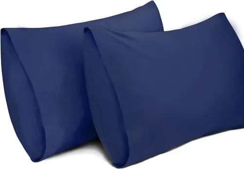 Vista 11 de Lirex Paquete de 2 fundas de almohada, 100% algodón, transpirables, 20" x 36" tamaño King estándar, color verde aguamarina