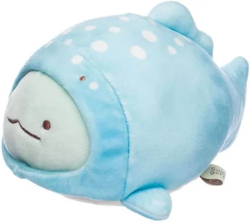 Vista 3 de SUMIKKOGURASHI San-X - Peluche original de la serie de animales marinos (ballena mochi de Tokage - S)