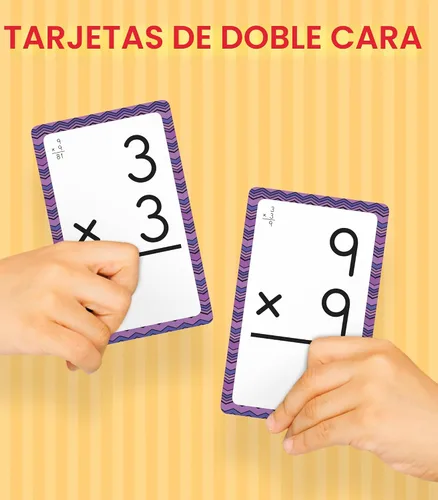 Vista 6 de Carson Dellosa - Paquete de 3 tarjetas flash matemáticas, edades 8-12