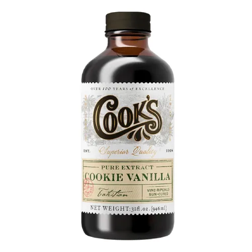Vista 22 de Cook's, Sabor puro de vainilla sin alcohol, para cocinar, hornear, postres, extracto alternativo de vainilla de Madagascar sin alcohol, 8 onzas