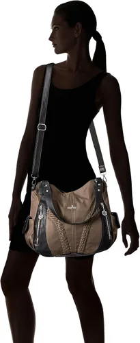 Vista 7 de Monederos y bolsos de mano de moda para mujer, bolsos de hombro con asa superior, bolsos de cuero sintético
