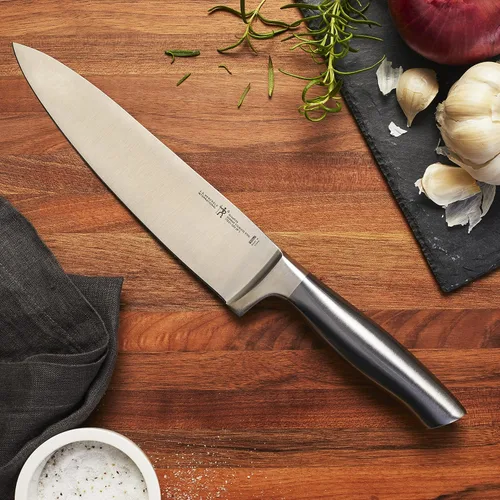 Vista 11 de Henckels - Cuchillo de grafito para chef, de 8 pulgadas, color gris.