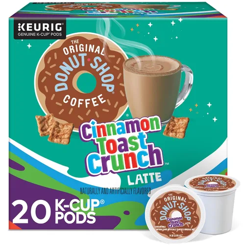 Vista 24 de The Original Donut Shop - Cápsulas de Caramel Latte para Single-Serve Keurig K-Cup, café saborizado, 20
