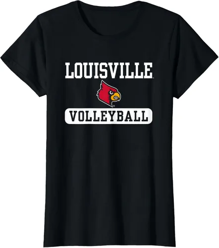 Vista 17 de Louisville Cardinals - Camiseta con licencia oficial de voleibol, Negro
