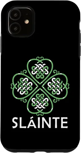 Vista 5 de Funda para iPhone 15 con nudo celta irlandés trébol festival festivo