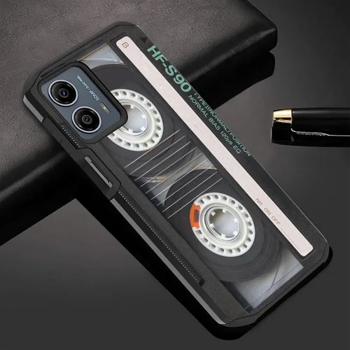 Vista 4 de Funda para Moto G 5G 2023 [no para la versión 2022], funda protectora híbrida de policarbonato duro y silicona suave de doble capa a prueba