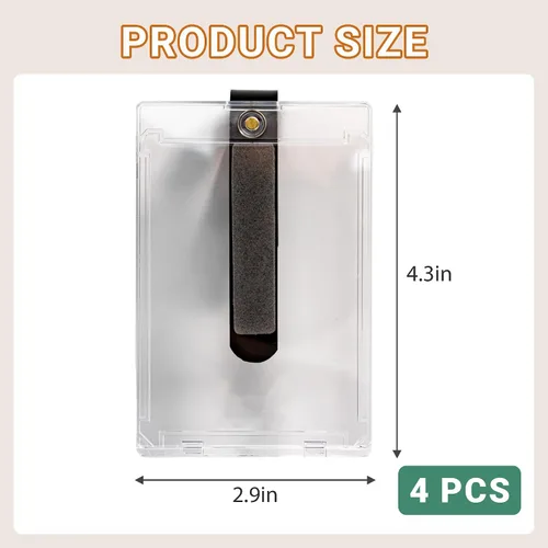 Vista 7 de Yuoyar 4 soportes magnéticos para fotos de automóvil para visera, soporte para fotos de automóvil con clips para una fácil visualización, marco