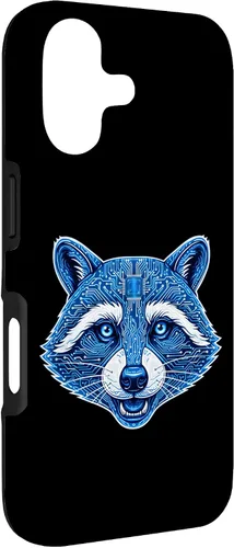 Vista 3 de Raccoon Electronic Computer Circuit CPU Art Case for iPhone 17