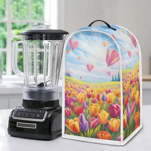 Vista 12 de Aztec Cow - Funda para batidora de girasoles con mango superior, ligera, lavable, para cocina, cafetera, decoración de procesadores de alimentos