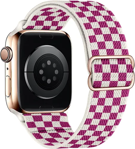 Vista 31 de Correas elásticas de nailon compatibles con Apple Watch de 1.496 pulgadas, 1.575 pulgadas, 1.614 pulgadas, 1.654 pulgadas, 1.732 pulgadas, 1.732