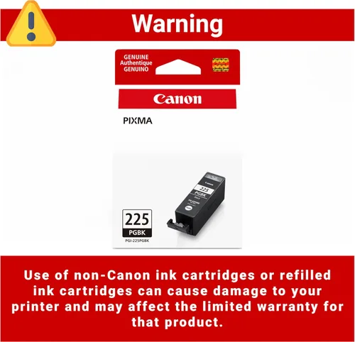 Vista 3 de Canon PGI-225 Depósito de tinta negra auténtica, compatible con iP4820, MG5220, MG5120, MG8120, MG6120, MX882, iX6520, iP4920, MG5320, MG6220