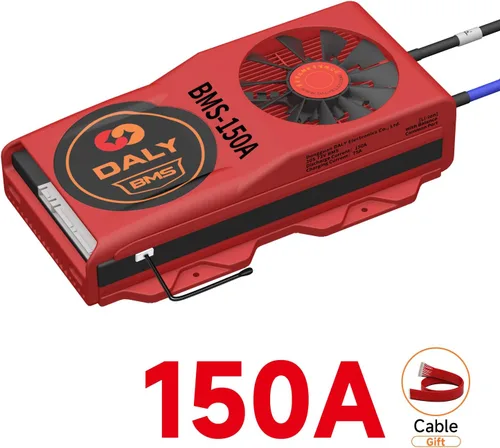 Vista 66 de DALY BMS 72V Li-ion 20S 30A Tablero de protección con cable de equilibrio de puerto común para panel solar autoconstruido, sistema de suministro