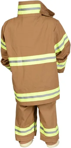 Vista 10 de Aeromax Jr. Fire Fighter Bunker Gear, Bronceado, Tamaño 18 Meses