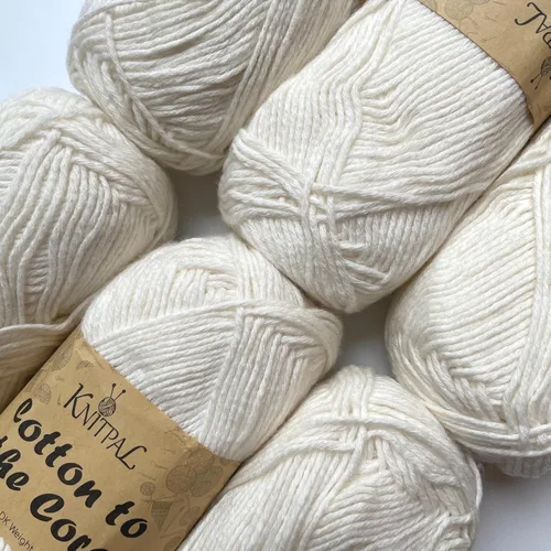 Vista 23 de Cotton to The Core - Hilo de algodón para ganchillo, paquete de 6 (852 yardas/10.58 oz), patrones gratuitos, apto para principiantes, hilo suave