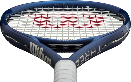 Vista 5 de Wilson Triad Three Strung Performance - Raqueta de tenis con sensation 16 natural a media tensión