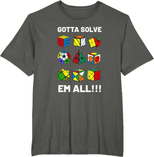 Vista 7 de Camiseta competitiva Puzzle Cube Gotta Solve Em All Speed Cubing