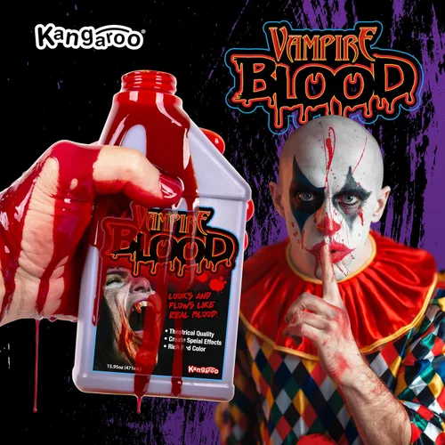 Vista 8 de Pinta de sangre para Halloween, sangre de vampiro; 16 onzas