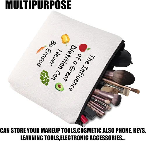 Vista 5 de JYTAPP Dietista Regalo de agradecimiento Dietista La influencia de una gran bolsa de cosméticos Dietista Regalo de nutricionista RD Registrado