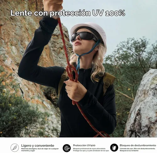 Vista 2 de OHO 4K Sports Smart Glasses con cámara, gafas de sol polarizadas UV400